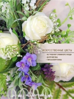 Панно на стену для интерьера с цветами 55*31 см