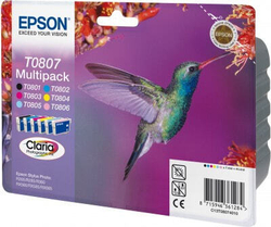 Epson Multipack 6-colours T0807 Claria Photographic Ink C13T08074010