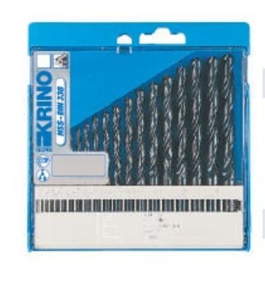 Набор сверл по металлу из быстрорежущей стали HSSG 2-8мм 13пр Krino 1016205