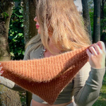 Видео мастер-класс по вязанию косынки-чепчика спицами "Winter cat"