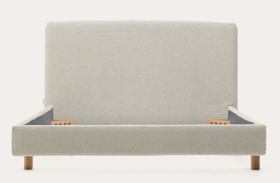 Кровать Valma La Forma из жемчужного шенилла со съемным чехлом для матраса 90 x 200 см