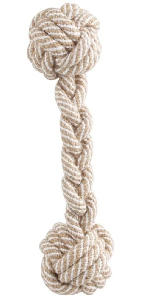 Игрушка (Triol) для собак "Веревка - плетеная гантель" (светится в темноте), 20см GJ01 Игрушка (Triol) для собак "Веревка - плетеная гантель" (светится в темноте), 20см GJ01