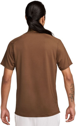 Мужская теннисная футболка Nike Court Advantage Dri-Fit Tennis - Коричневый