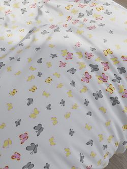 Постельное белье бязь Сказка "Бабочки фиолетовые" 1,5-сп наволочка 50х70 1шт Простынь 150х205 пододеяльник 145х205