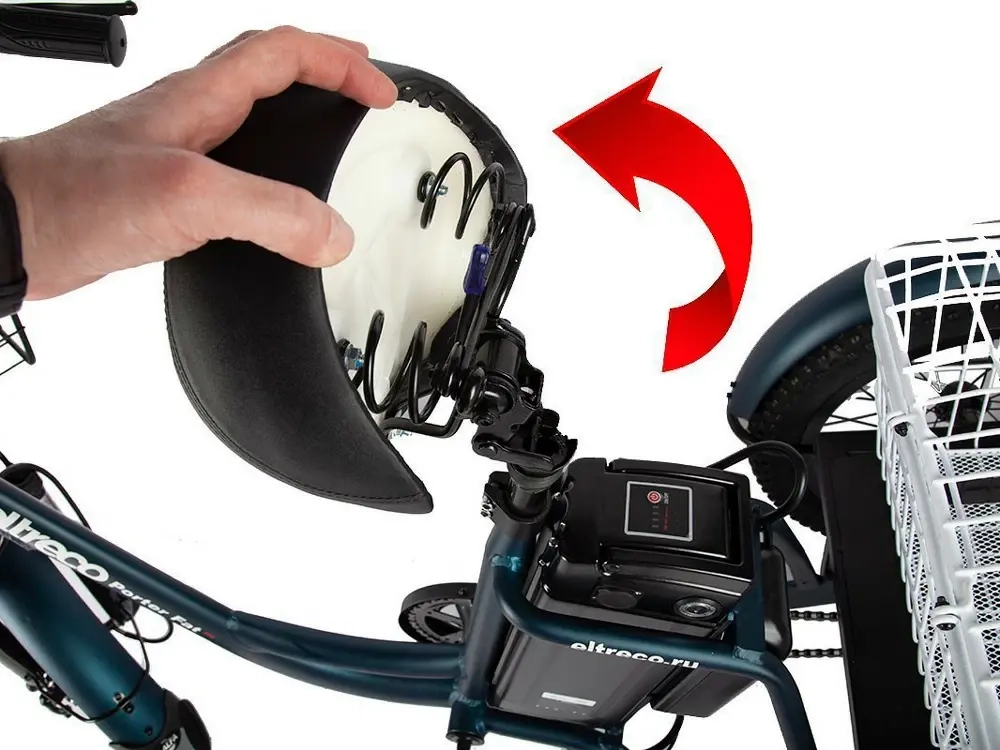 Электровелосипед Eltreco Porter Fat 500 UP! (синий)