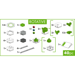 Ravensburger - GraviTrax GO Rotative 237036 => Ravensburger - GraviTrax GO Rotative 237036