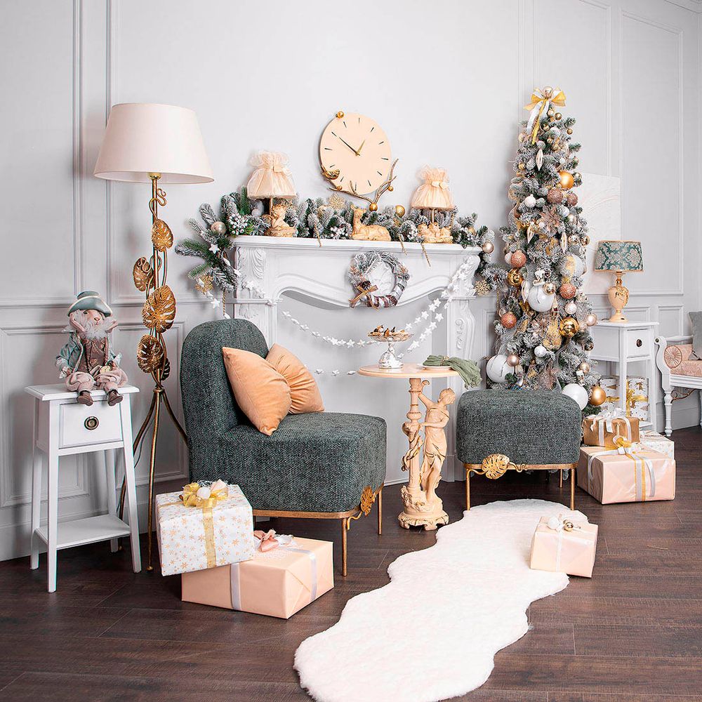 Кресло Monstera Deliciosa (Монстера) Лазурный Амбер