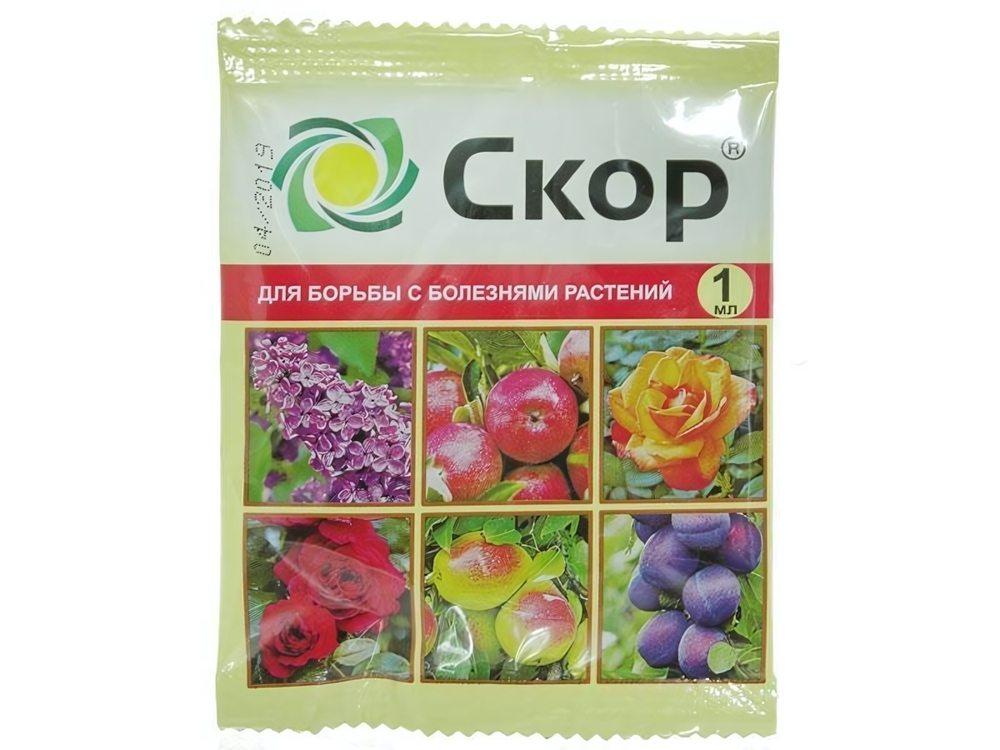 Скор 1мл от парши на плодовых и декоративных культурах ВХ
