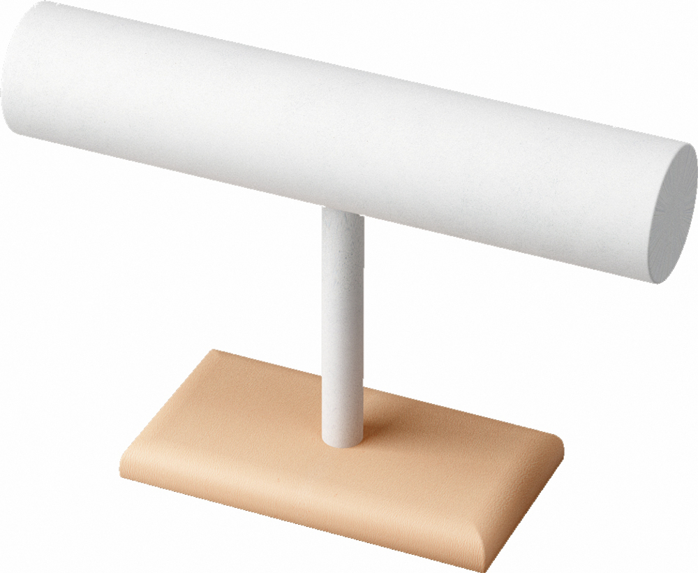 Подставка для браслетов/часов/Т-образная/валик d-50 мм./основание/ф.№6 (резинка)/Н-170 мм.