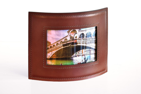 Рамка для фотографий PREMIUM из кожи Full Grain Toscana/Cuoietto шоколад