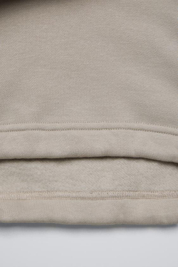 ZARA ТОЛСТОВКА С РЕЛЬЕФНОЙ НАДПИСЬЮ, СЕРО-КОРИЧНЕВЫЙ