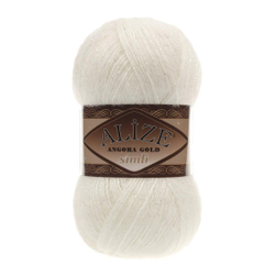 Пряжа Angora Gold Simli, 100 г, 500м, 20%шерcть,75%акрил,5% металлик (цена за 1 шт)
