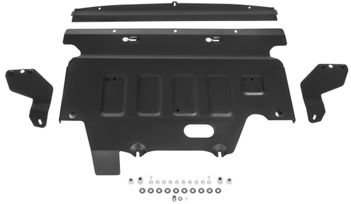 Защита картера Rival для Subaru Outback VI (V - 2.5) 2021-н.в., сталь 1.8 мм, с крепежом, штампованная, 111.5440.1