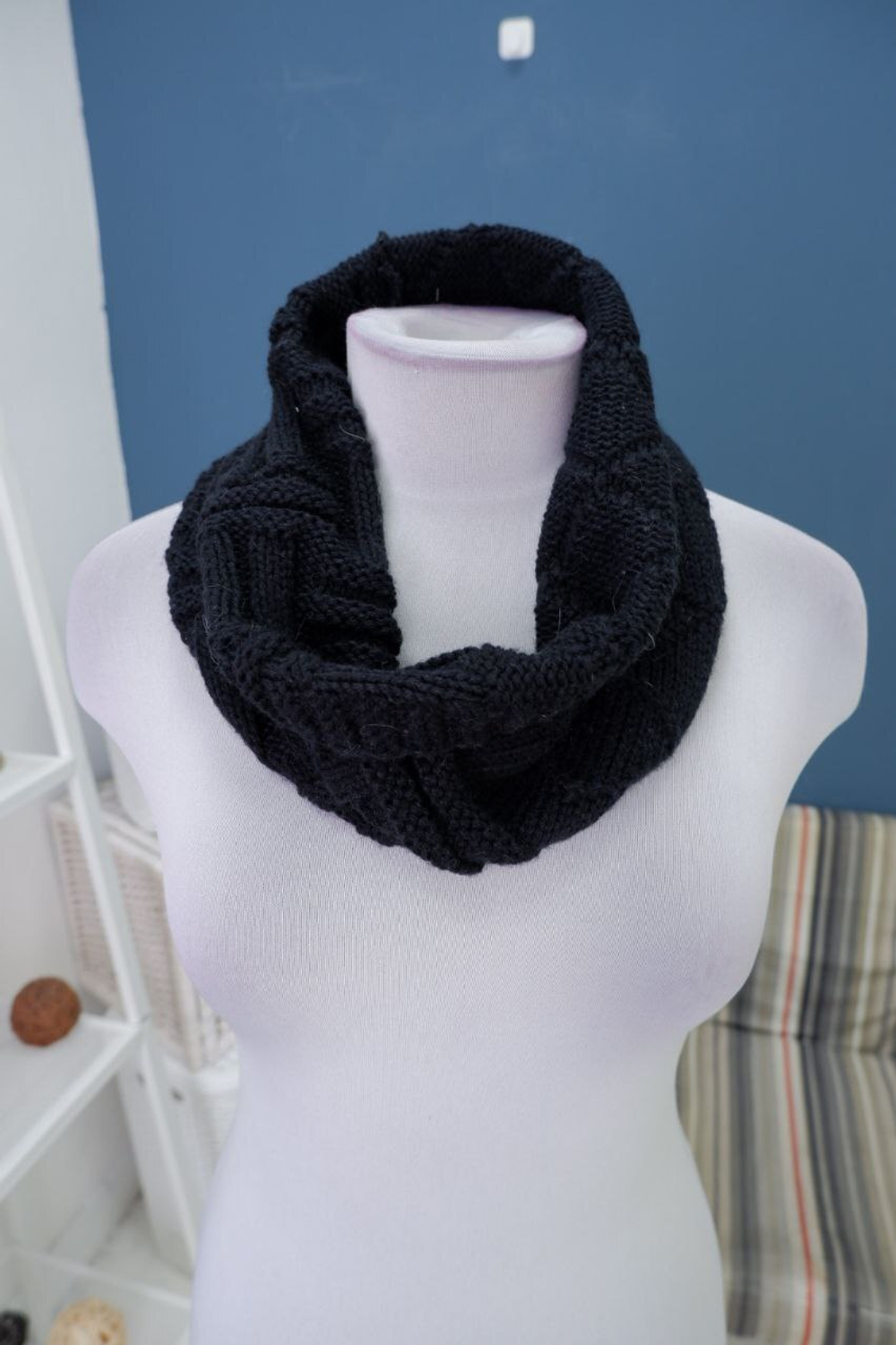 Шарф-снуд вязаный