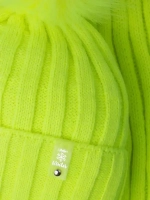 Шапка детская зимняя с помпоном и шарф