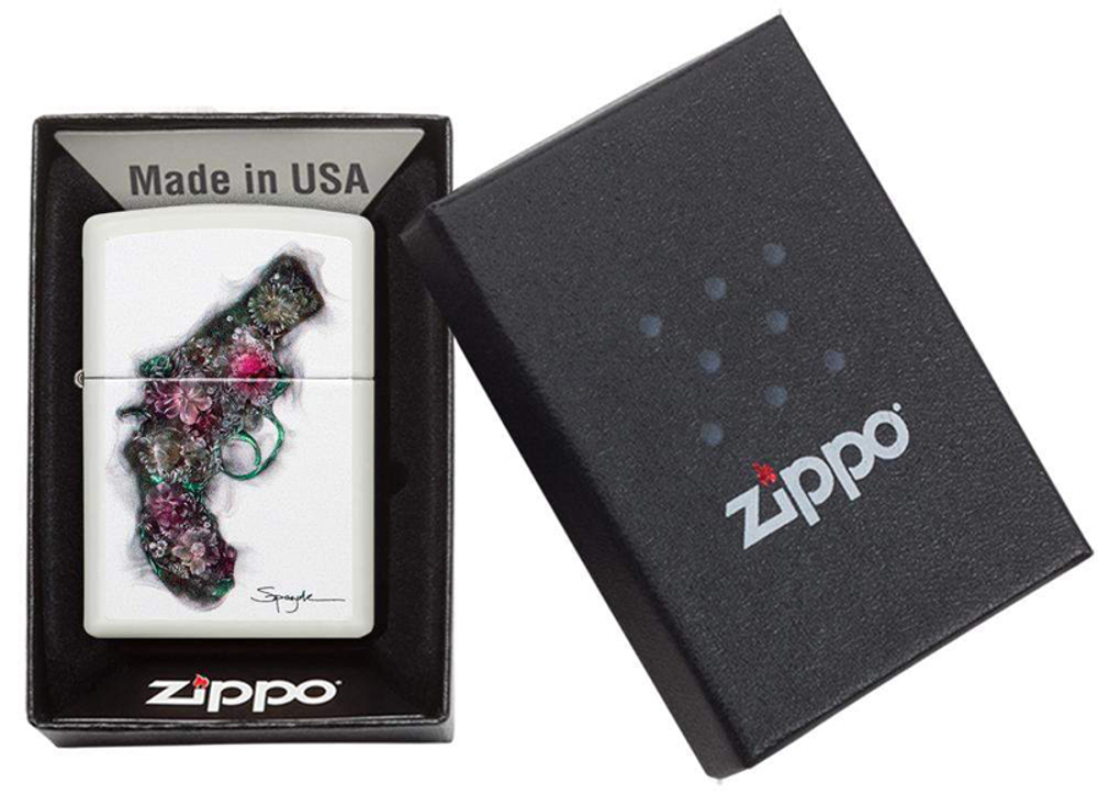 Зажигалка Spazuk White Matte ZIPPO 29894