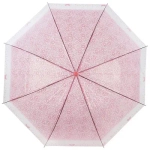 Зонт-трость полуавтоматический 90см «BASIC» розовый