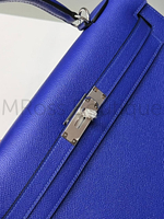 Сумка Hermes Kelly 32 синего цвета