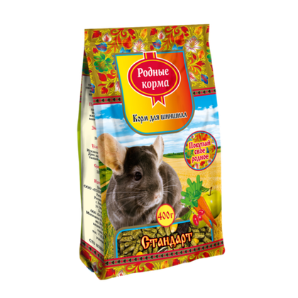 РОДНЫЕ КОРМА Корм для шиншилл Стандарт, 400 г