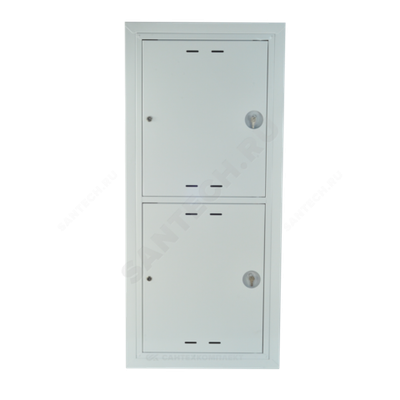 Шкаф пожарный встроенный закрытый ШПК 320 ВЗБ универсальный с замком 1345х600х230 белый ФАЭКС