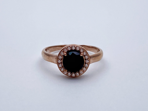 Кольцо из серебра/Позолота/С камнями