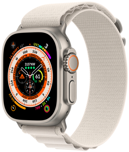 Умные часы Apple Watch Ultra 49 mm Titanium Case Starlight Alpine Loop (M)