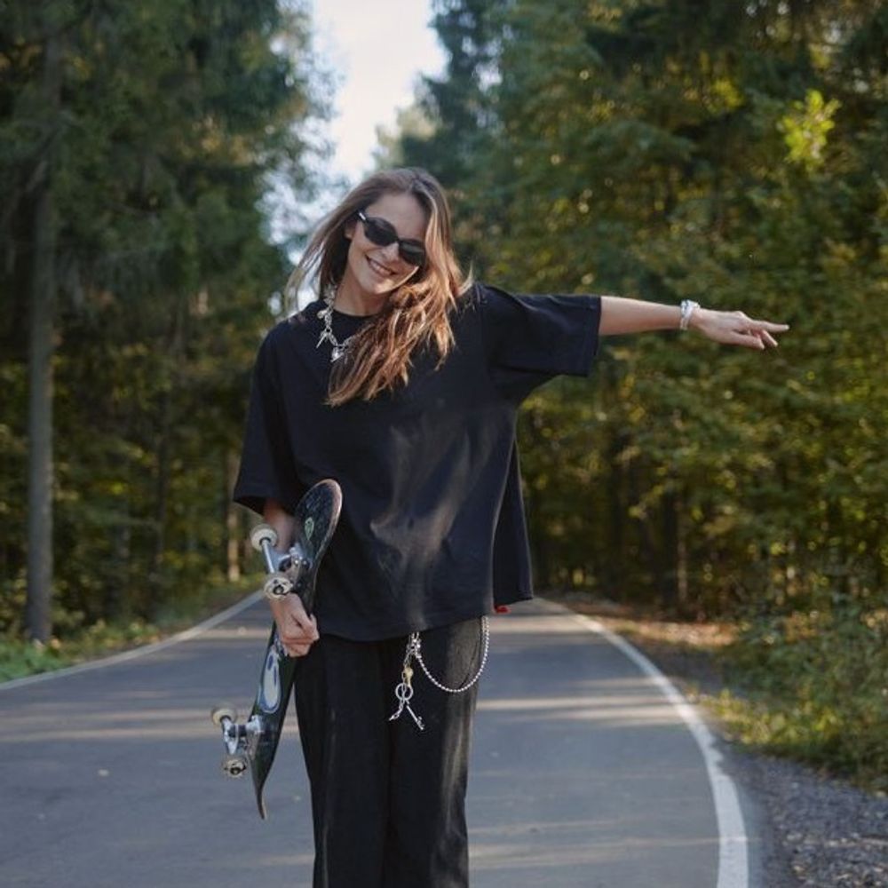 Футболка Смерч Оверсайз #7 черная