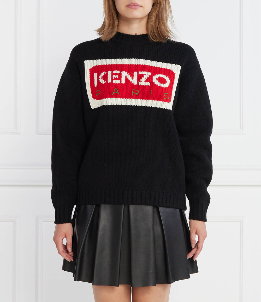 Хлопковый свитер Kenzo - черный(FD62PU4313LA)