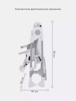 Стул-качели "LEVEL" RH503 Mineral Silver