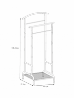 ВЕШАЛКА КОСТЮМНАЯ ЗМИ РИМИНИ 2 ЧЕРНЫЙ ВКР2 Ч