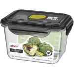 Контейнер для продуктов с клапаном 0,7л прямоугольный «BRILLIANT» черный