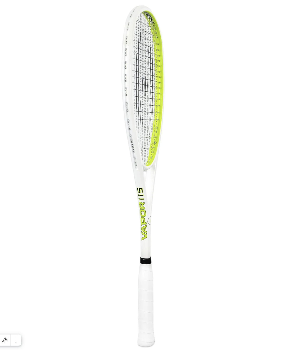 Harrow Vapor 115 Custom Raneem El Welily (2024), Squash Racket, White/Green
