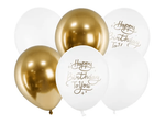 Набор шаров "Happy Birthday" 6 шт., 30 см