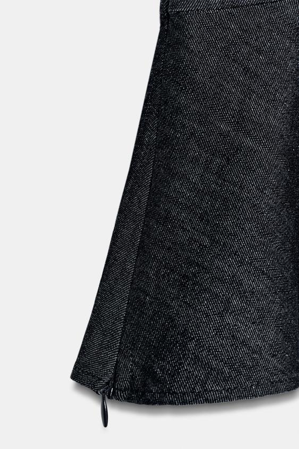 ZARA ТОП С БАСКОЙ И НАВЕСНЫМИ ПЕТЛЯМИ, СИНИЙ