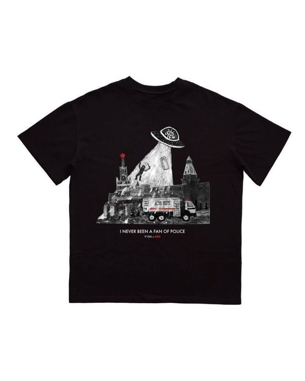 Футболка POLICE (ч/б) - фото 4