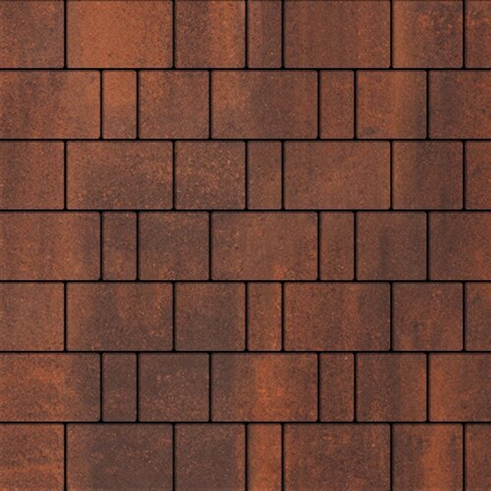 Тротуарная плитка Бельпассо, 60 мм, ColorMix Брук, гладкая