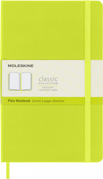 Блокнот Moleskine Classic QP062C2 Large 130х210мм PP 240стр. нелинованный твердая обложка лайм