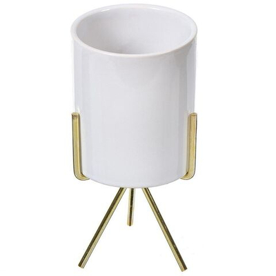 Украшение декоративное 8.5х8.5х17.2 см, кашпо, ваза, подсвечник, Y4-3778