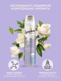 Освежитель воздуха Symphony Жемчужная лагуна 300мл, блок 12шт.
