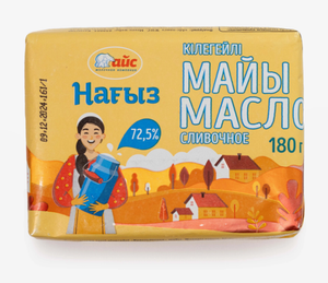 Масло Нағыз сливочное крестьянское 72,5% 180 гр