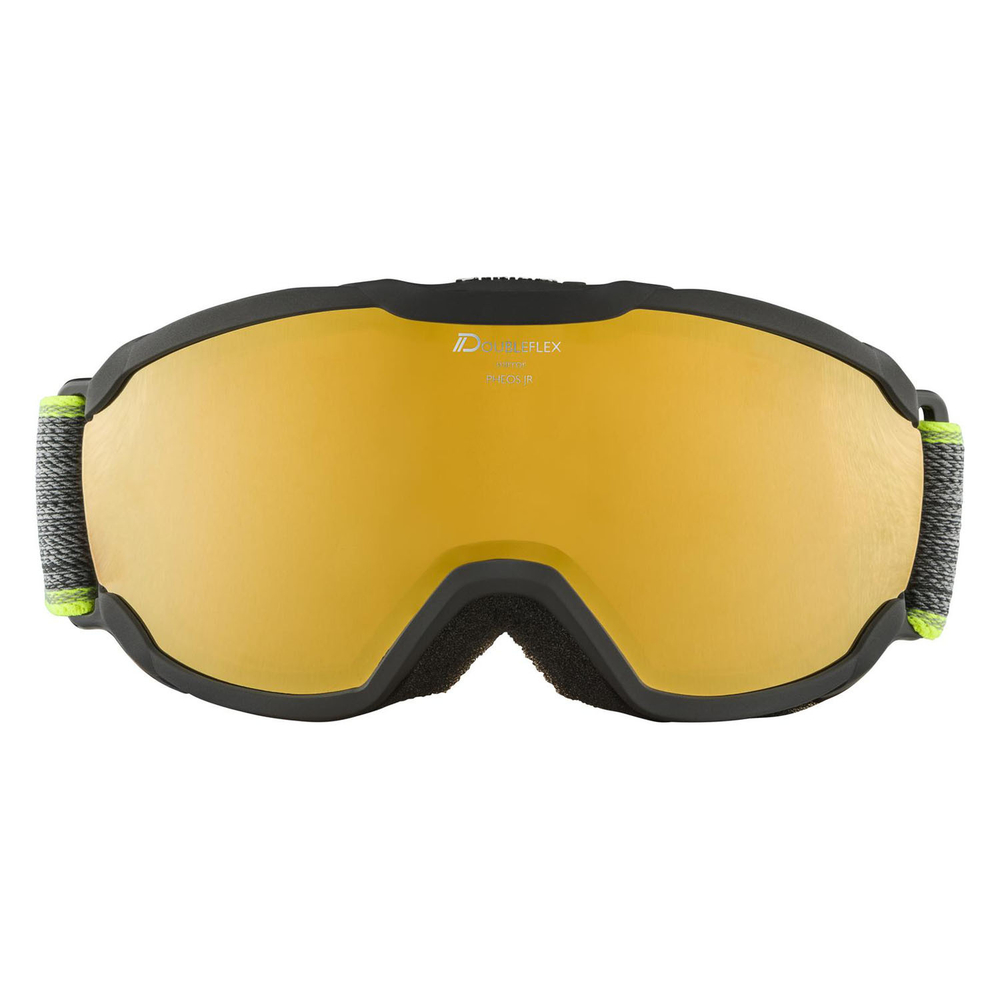 Очки горнолыжные ALPINA Pheos Jr. Q-Lite Black-Neon Matt/Q-Lite Gold S2 (б/р)