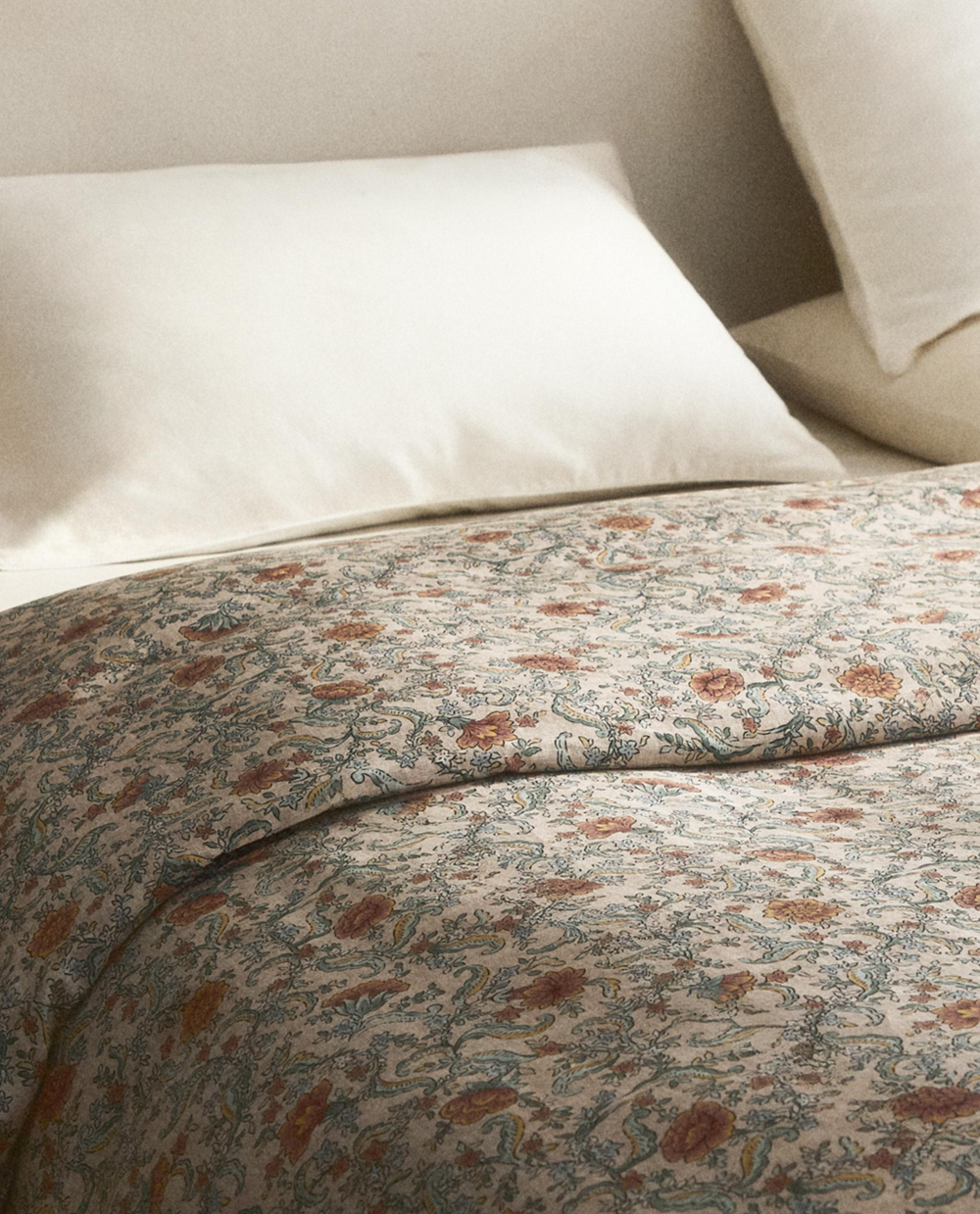 Пододеяльник Zara Home сатин, хлопок 100%, с цветочным принтом, 6152/088