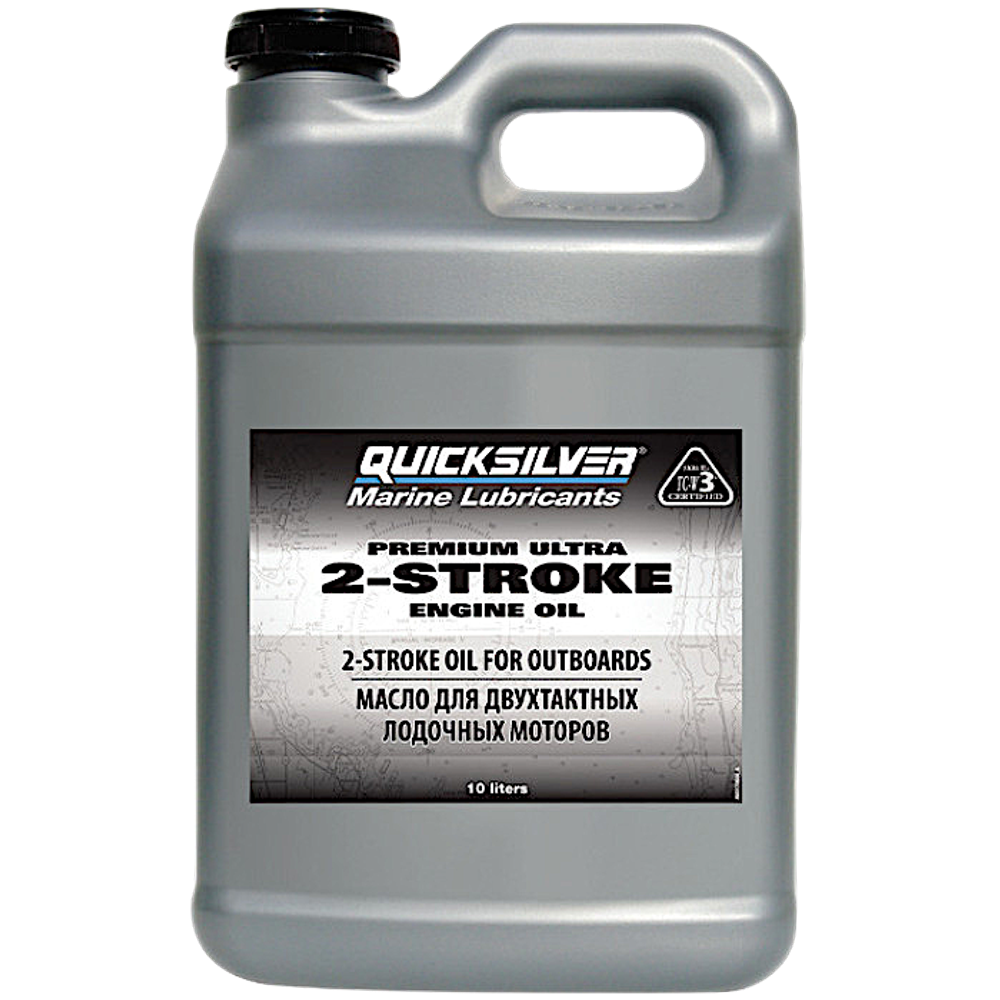 Масло мотор. 2T Quicksilver Premium Ultra TC-W3 10л