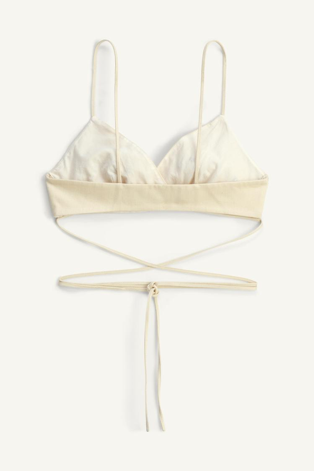 ZARA ТОП С КОНТРАСТНЫМИ ДЕТАЛЯМИ, БЕЖЕВЫЙ