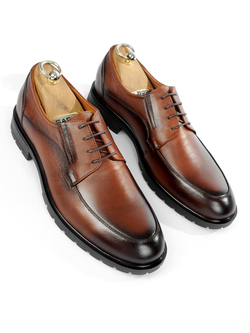 Полуботинки рыжего цвета для строгого городского стиля V598рыж Vorsh