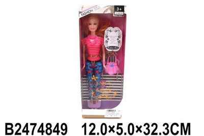 Кукла тип Модель с аксессуарами, коробка H208B