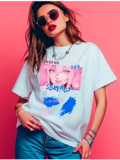 Футболка Y2K оверсайз вампирша