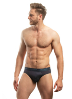 Мужские трусы-слипы с брендированной резинкой (Размер: L) (Цвет: красный)