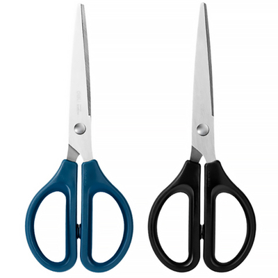 Ножницы DELI, 170 мм, пластиковые ручки, цвет ассорти