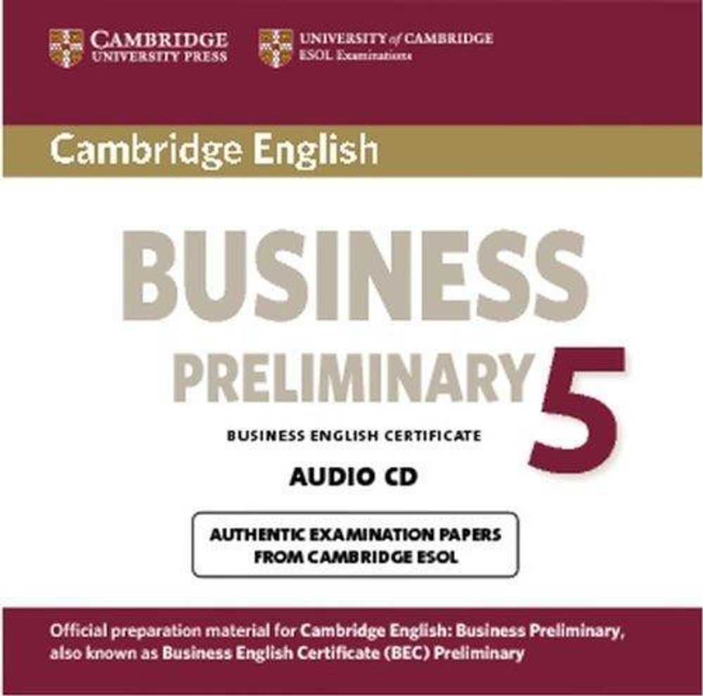 Cambridge English Business Preliminary 5: Audio CD
